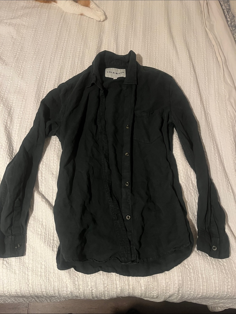 Lola River Forest green Long-Sleeve Button-Down Shirt 🌲